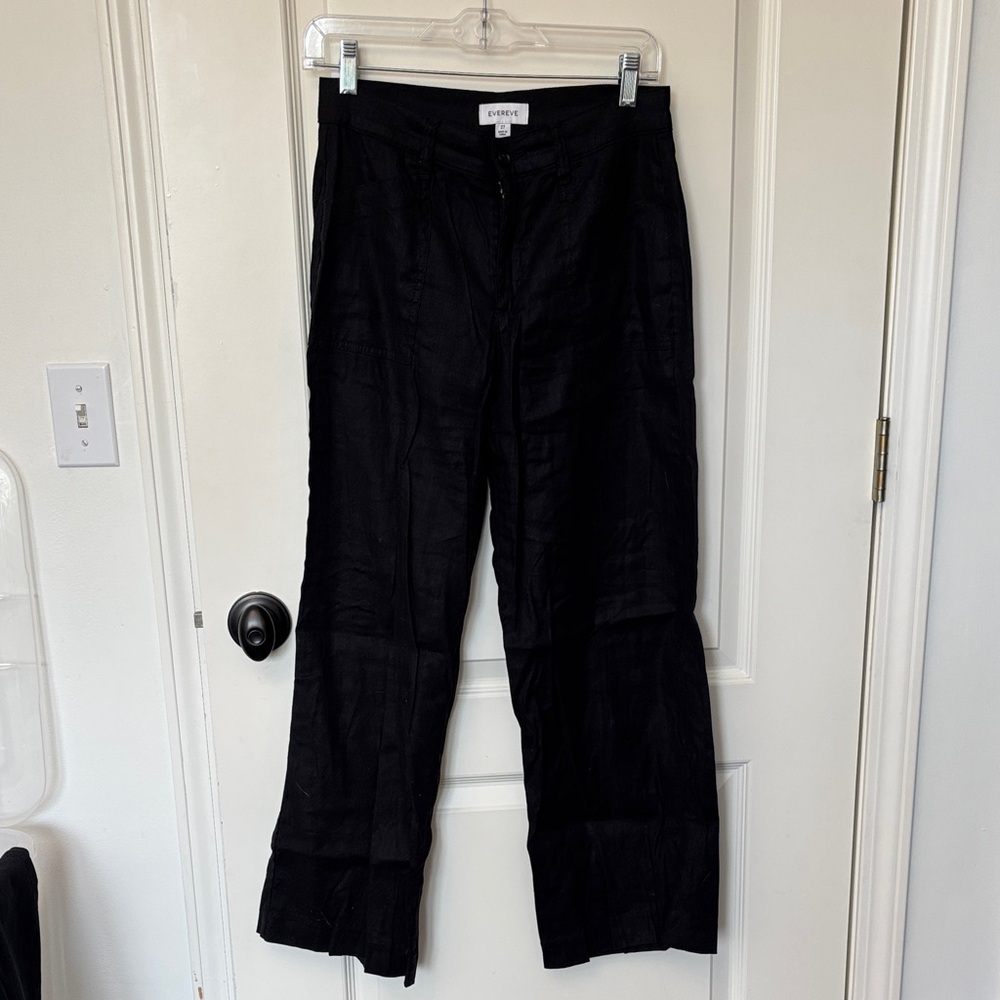 Linen Wide-Leg Pants Evereve SZ 27